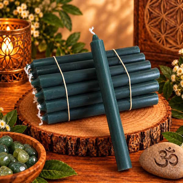Vela bujía verde oscuro